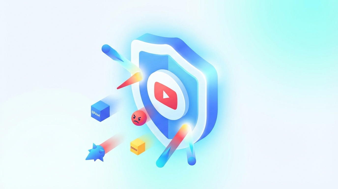 YouTube blocked words list shield protecting against spam