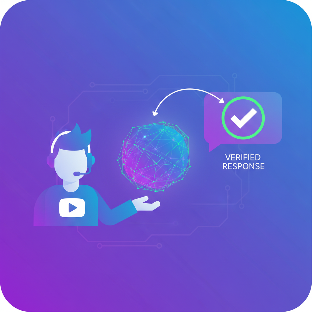 AI-powered comment reply system automatically responding to YouTube comments with personalized messages