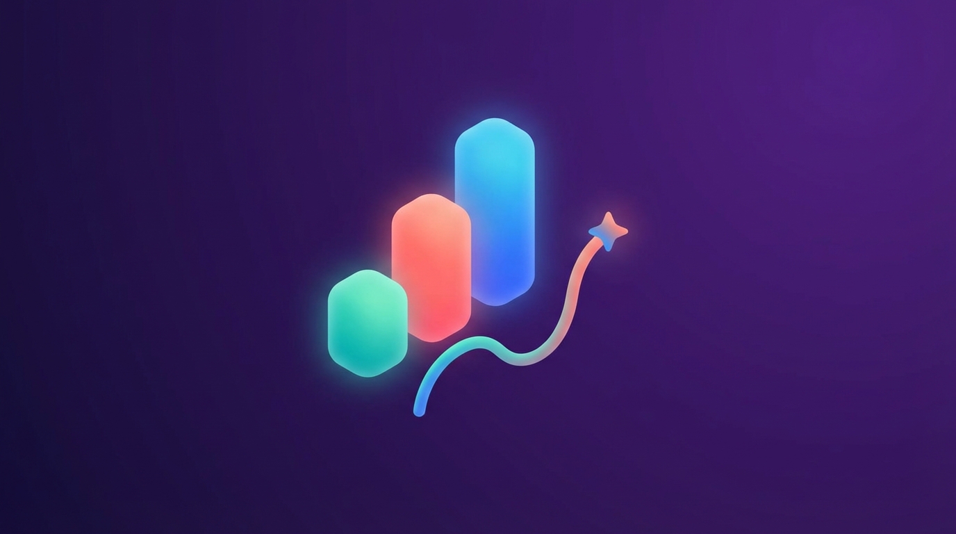 Abstract geometric trend chart representing YouTube comment analytics growth