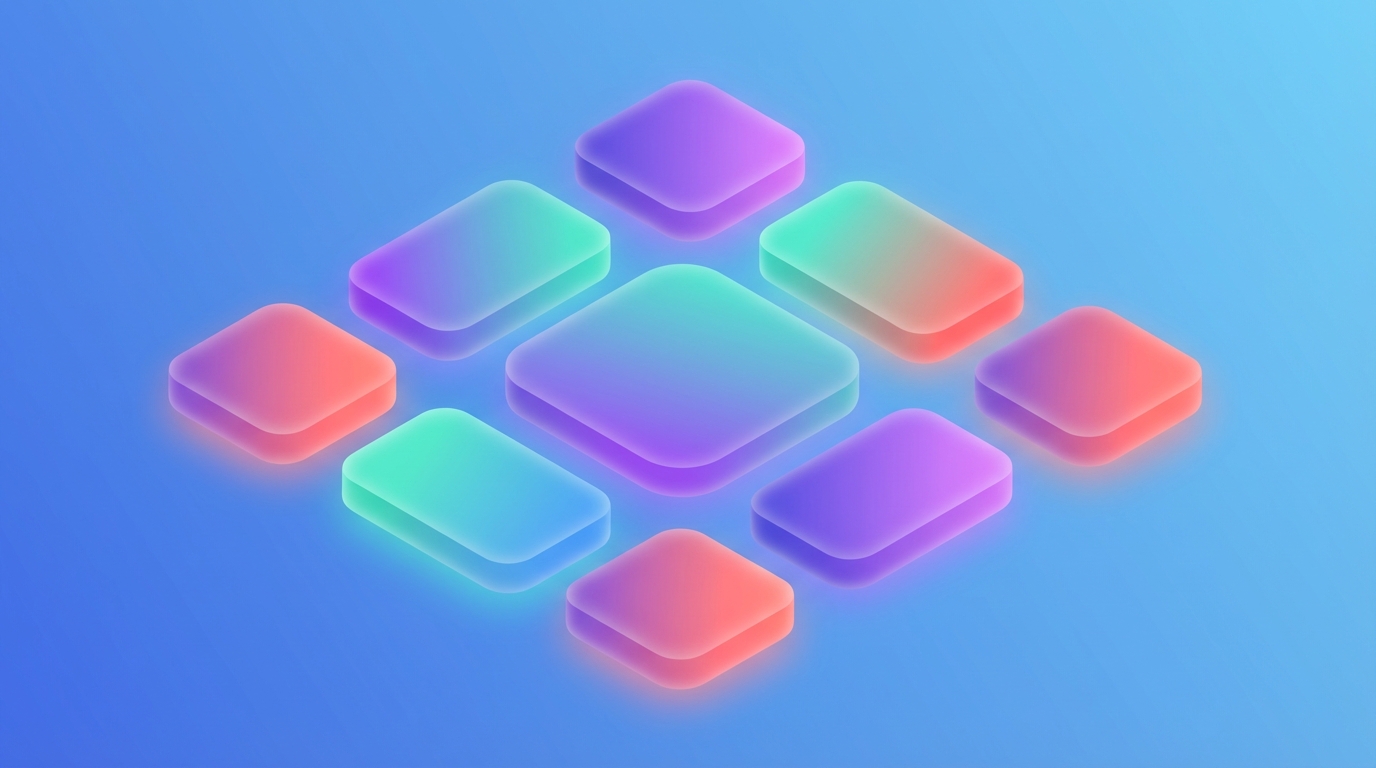 Abstract dashboard blocks showing seven key comment analytics metrics