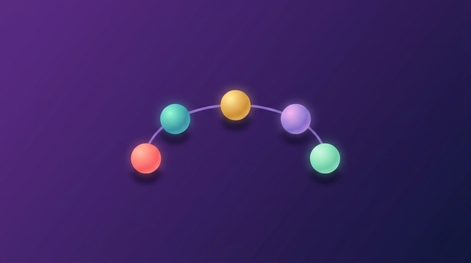 Abstract geometric shapes showing five labeled circles representing recurring comment patterns