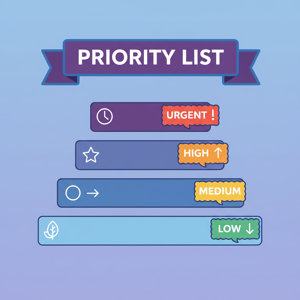 Priority-based comment triage system with color-coded levels
