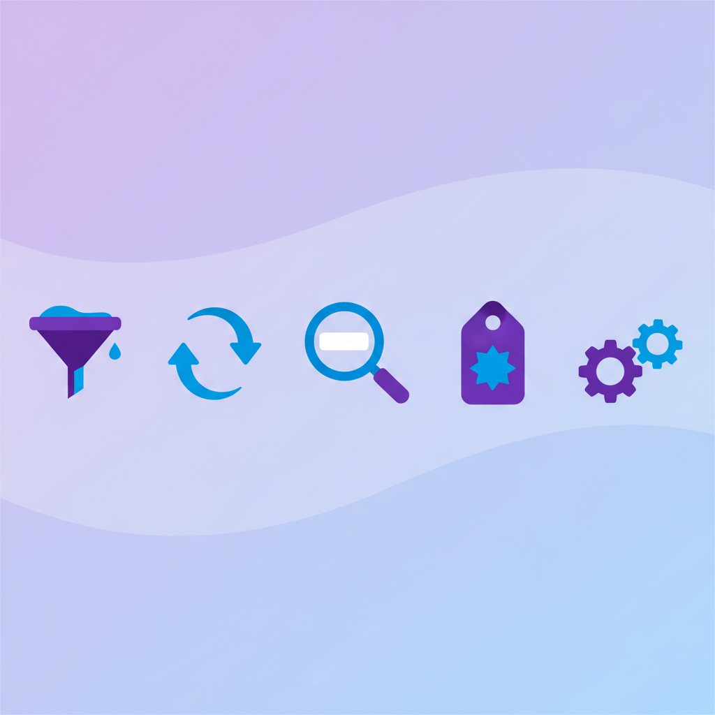 Workflow diagram showing comment organization process from filtering to response