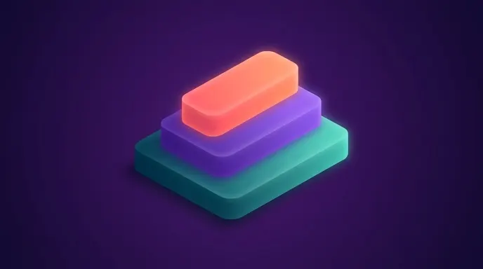 Three stacked horizontal bars from wide to narrow with the top one glowing, representing the three tiers of fitness comment automation