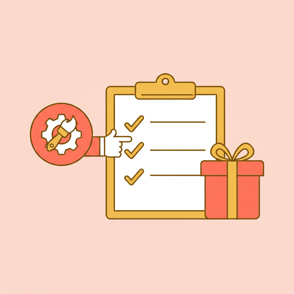 YouTube creator planning giveaway with prizes, rules checklist, and engaged audience comments