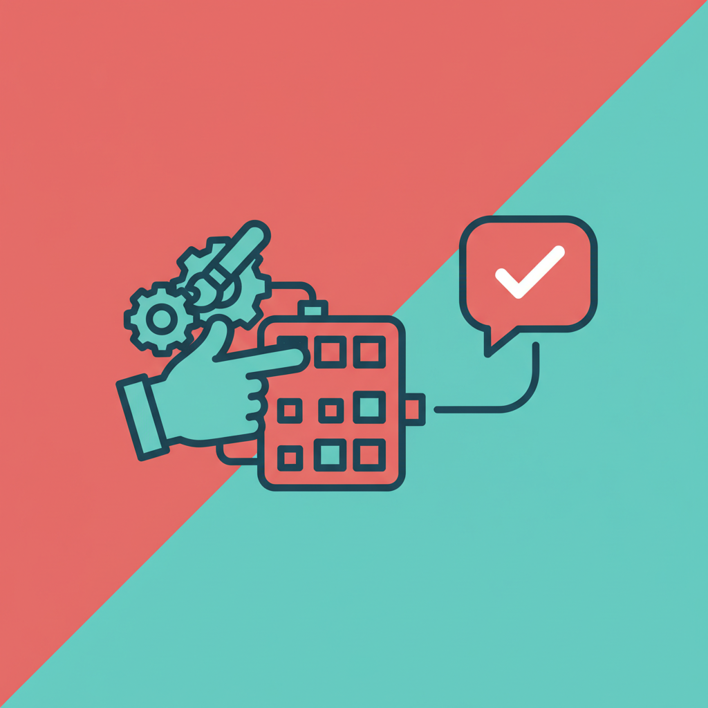 YouTube creator overseeing an AI rules dashboard that automatically sends comment replies
