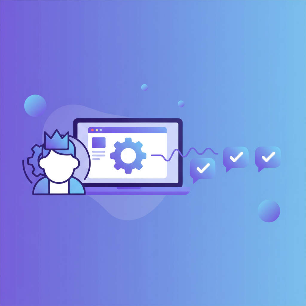 YouTube creator managing automated comment responses at scale with AI-powered tools