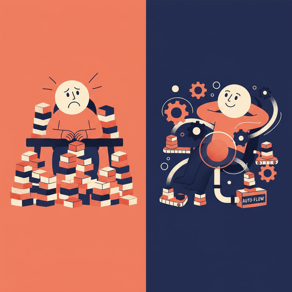 Graph showing the relationship between channel growth and comment volume requiring automation