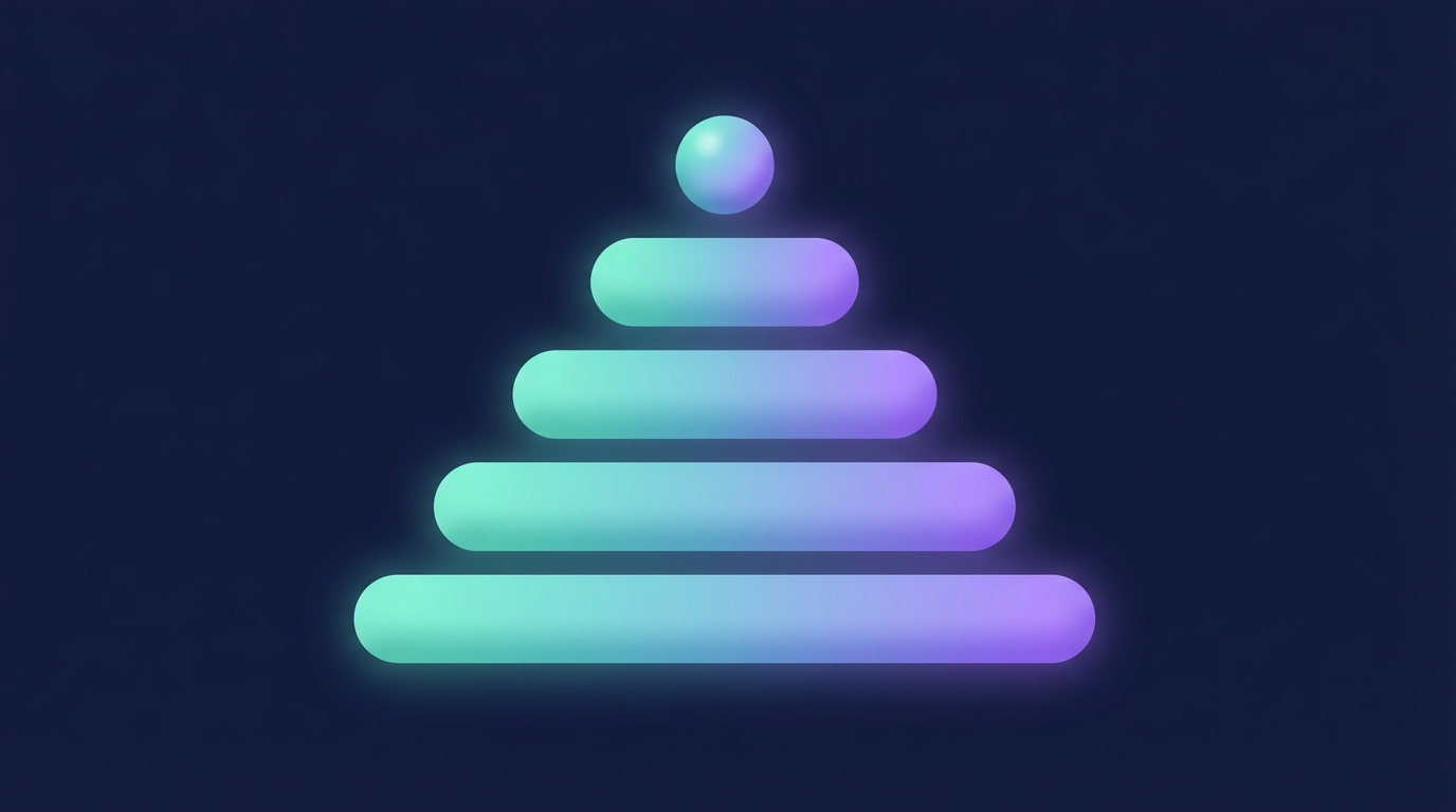 Abstract layered bars representing the scale difference between solo and agency comment management