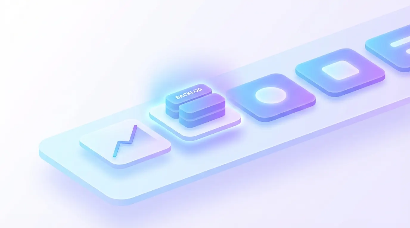 Isometric KPI dashboard cards for response time and queue health