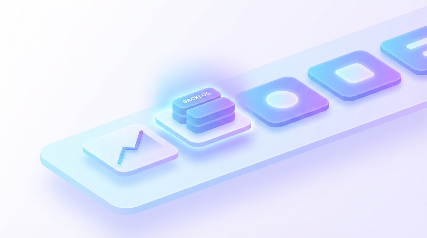 Isometric KPI dashboard cards for response time and queue health