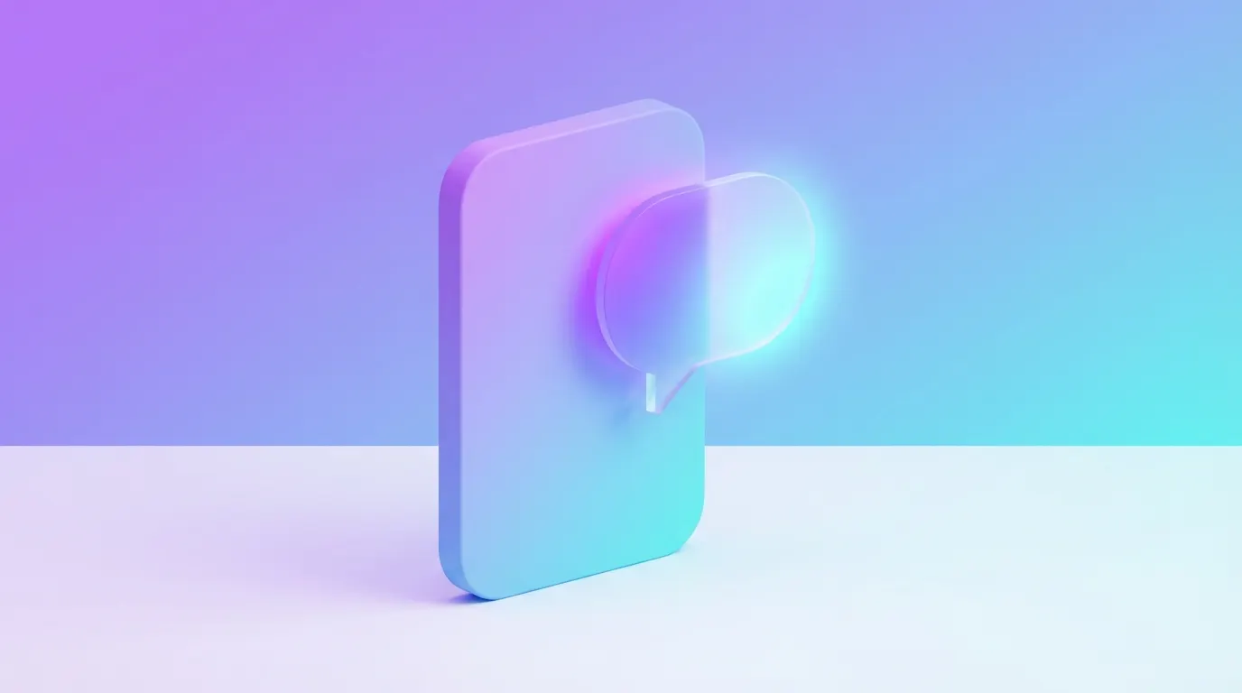 Abstract geometric shapes representing hidden and restored comments on short-form video content
