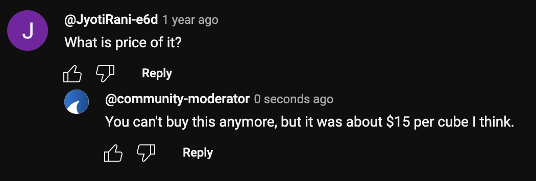YouTube Auto Comment Moderator example